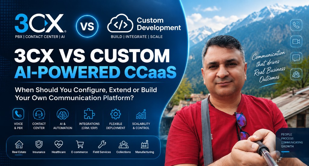 3CX vs custom AI-powered CCaaS: configure, extend or build your communication platform