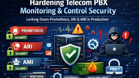 🔐 From Default Install to Production-Grade: Hardening a Telecom PBX Monitoring Stack (Asterisk + Prometheus)
