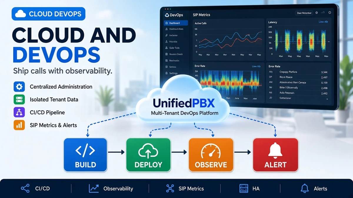 Cloud DevOps for SIP-aware CI/CD and production monitoring