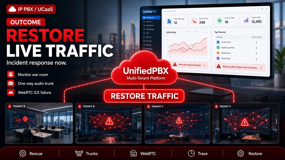 Production VoIP and WebRTC rescue for live call failures
