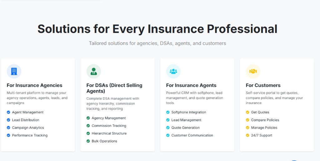 Solutions for agencies, DSAs, agents and customers