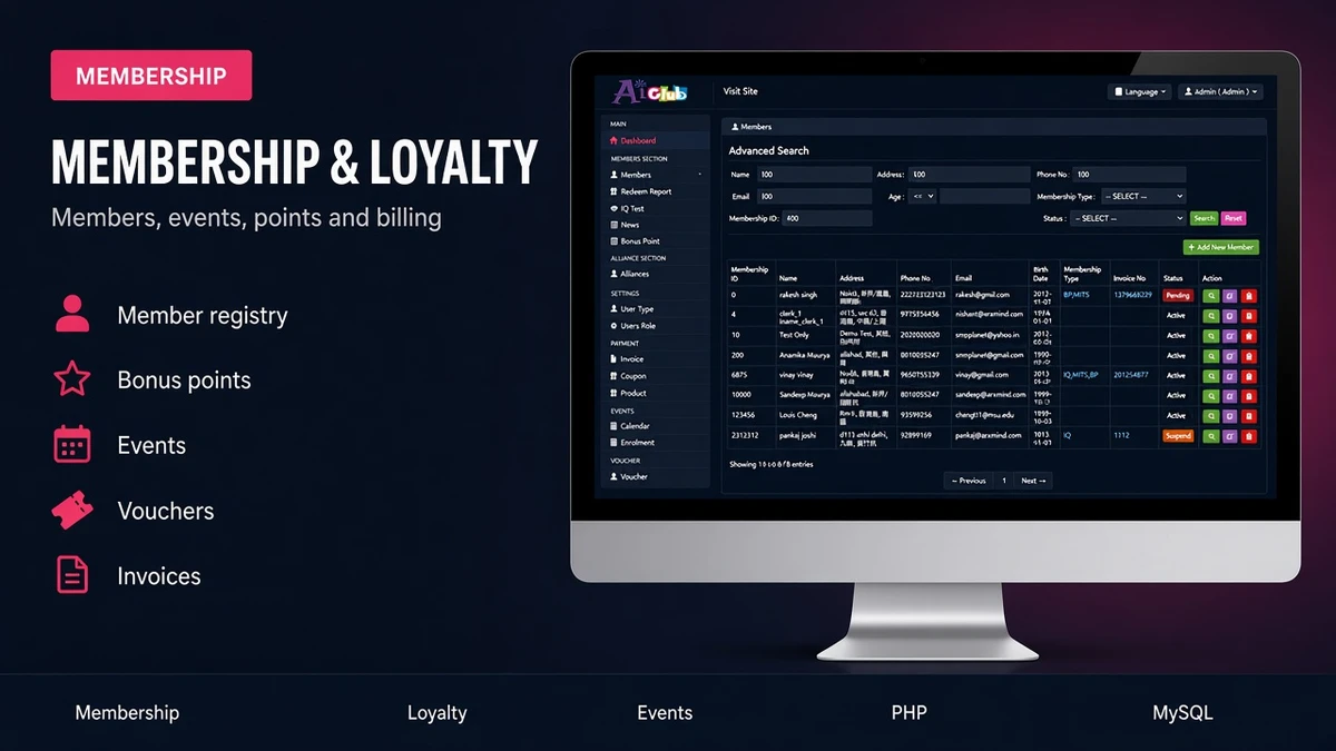 Membership and loyalty platform