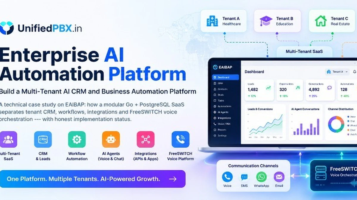 Enterprise AI Automation Platform — multi-tenant CRM, AI agents and RevOps automation