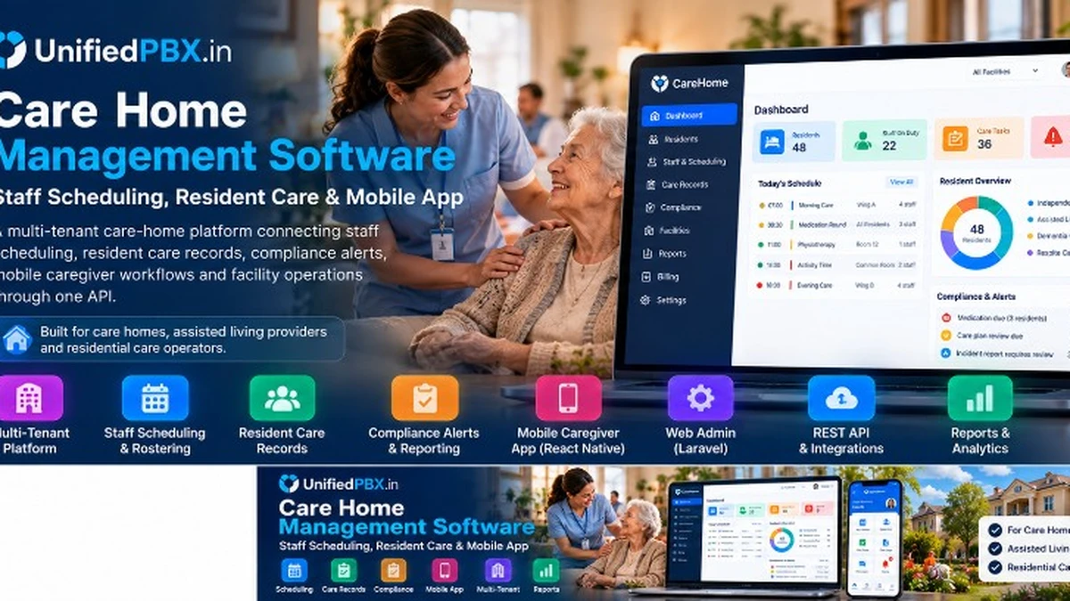 Care Home Management Software, Laravel admin and mobile caregiver workflows