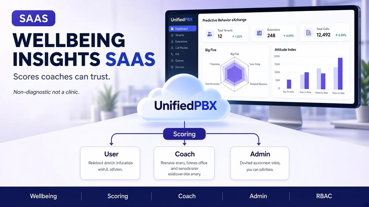 Predictive Behavior eXchange wellbeing scoring with coach and admin roles